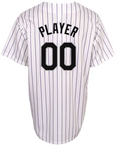 Rockies player home replica jersey