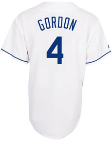 Alex Gordon home and alternate jerseys