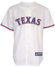 Texas Rangers team and player jerseys