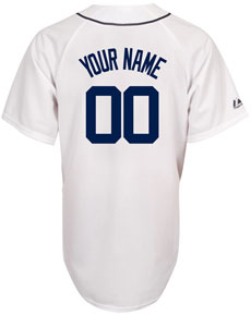 Tigers personalized home replica jersey