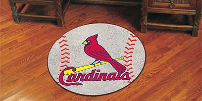 Cardinals baseball floor mat