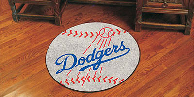 Dodgers baseball floor mat