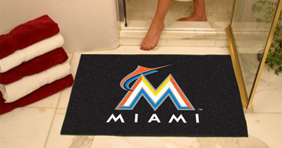 Marlins bathroom mat