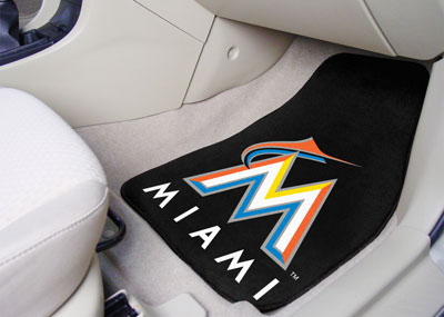 Marlins carpet car mat