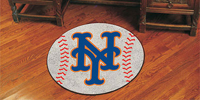 Mets baseball floor mat
