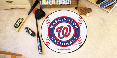 Nationals baseball floor mat