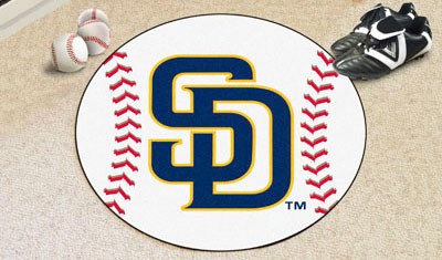 Padres baseball floor mat