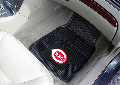 Reds vinyl car mat