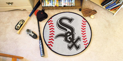 White Sox baseball floor mat