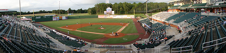 Panorama of the ballpark in Jackson, Tennessee