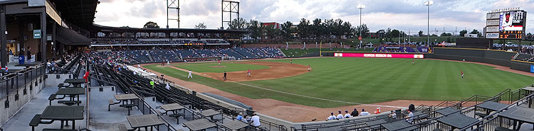 The Picnic Terrace at BB&T Ballpark in Winston-Salem