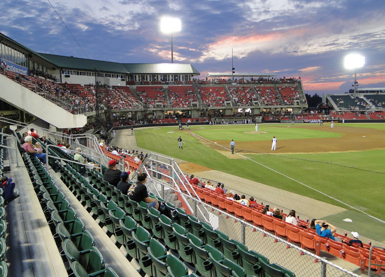 Five County Stadium in Zebulon