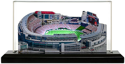 Nationals Park model in lighted display case