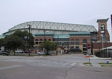 maid minute park houston exterior astros street send friend baseballpilgrimages