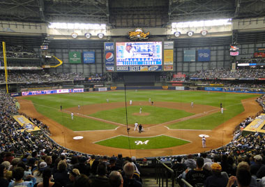 Miller Park with roof closed