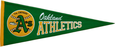 A's retro pennant