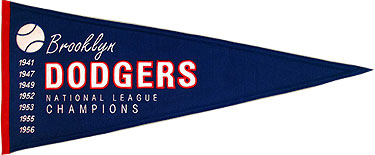 Dodgers retro pennant