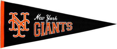  San Francisco Giants MLB Black Plastic Pennant Banner