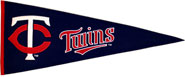 Twins wool pennants