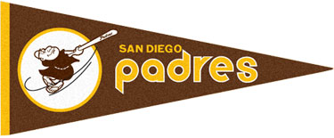 Vintage San Diego Padres Pennant