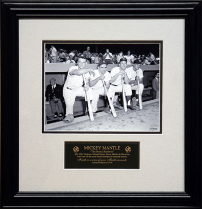 Roger Maris, Yogi Berra, Mickey Mantle and Bill Skowron