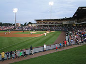 The view from the Fluor Field berm