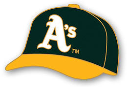 Oakland A's hat pin