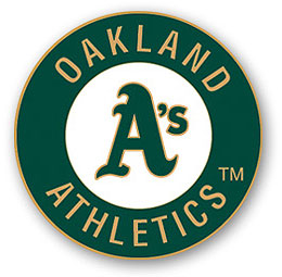 Oakland A's logo pin
