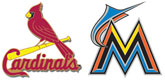 Cardinals and Marlins pins