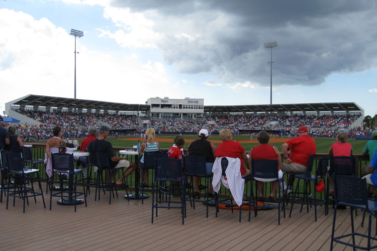 The boardwalk also serves as a party deck