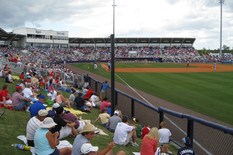 The first baseline berm at Charlotte Sports Park