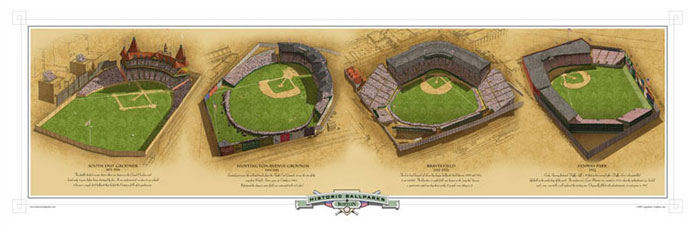 Historic Ballparks of Boston poster