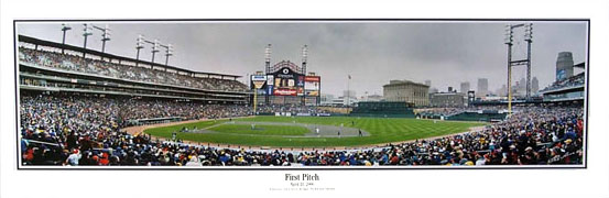 First Pitch at Comerica Park