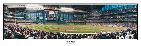 Miller Park panorama poster