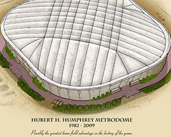 Caption under Metrodome illustration