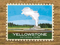 National park stamp image