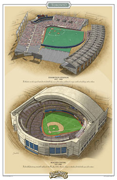 Toronto ballparks poster