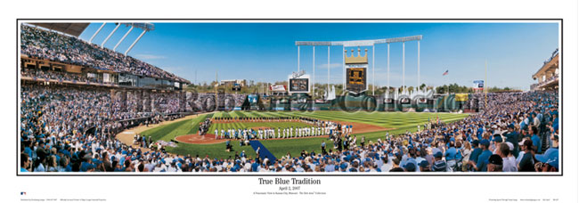 Kauffman Stadium panorama poster