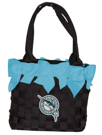 Marlins bow bucket purse