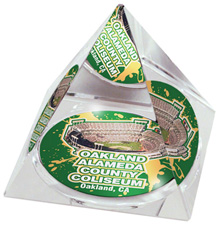 Oakland Coliseum crystal pyramid