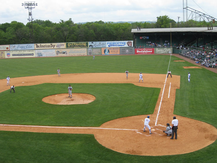 View from the roof at Rickwood Field