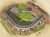 Baltimore ballpark art poster