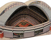 Wood model of Miller Park