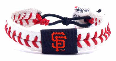 Giants baseball seam bracelet