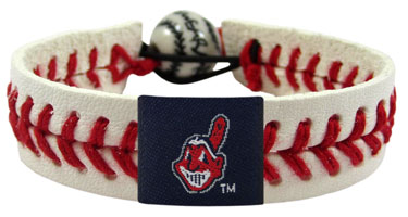 Indians baseball seam bracelet