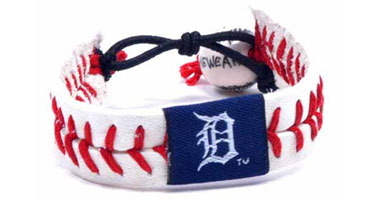 Tigers baseball seam bracelet