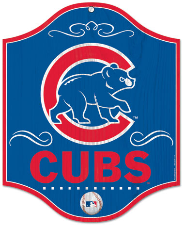 Chicago Cubs wood sign