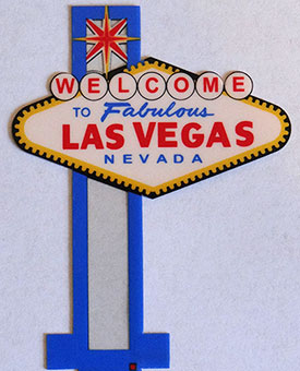  Forum Novelties Welcome to Fabulous Las Vegas Sign Foiled  Playing Cards - Black & Silver : Toys & Games