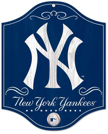 Yankees wood sign.