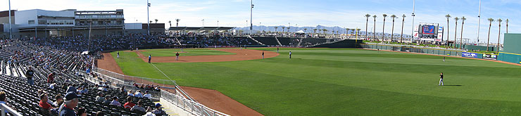 Goodyear Ballpark has some of the best mountain views in the Cactus League